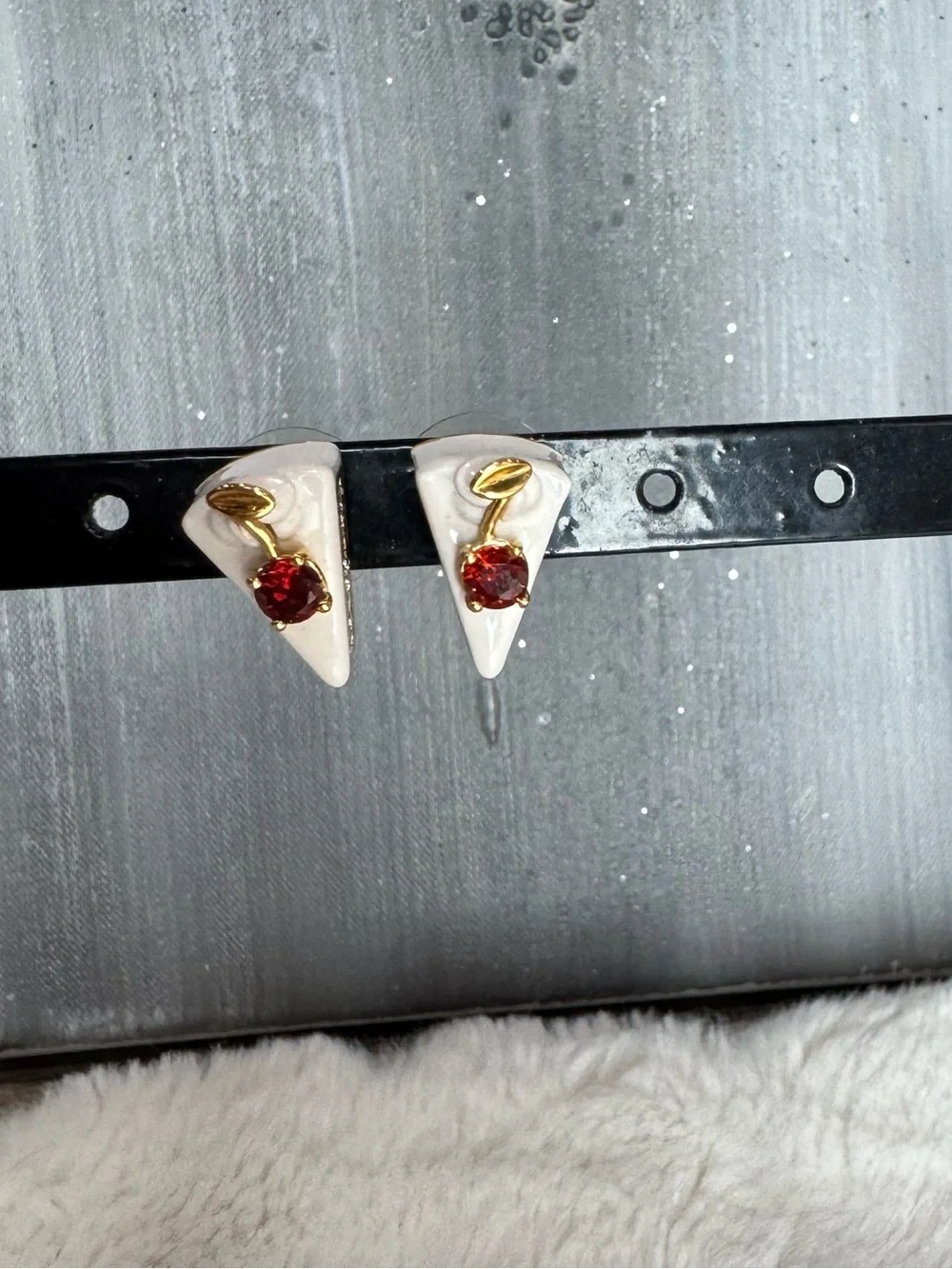 Kate Spade Pastry Shop Cake Crystal Stud Earrings